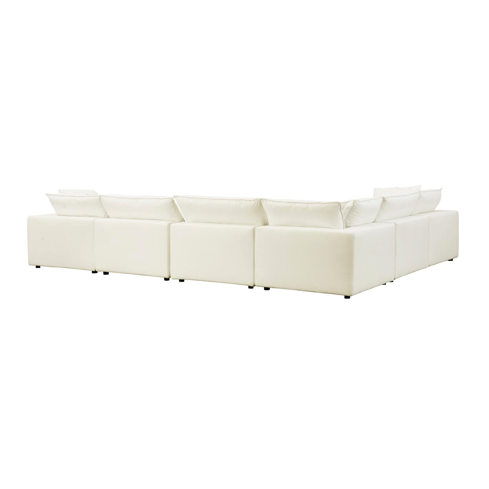 TOV Furniture Cali 7-Piece Performance Fabric Modular Large Chaise Sectional