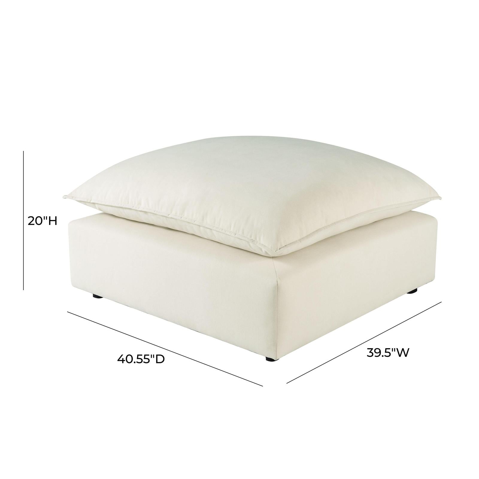 TOV Furniture Cali Performance Fabric Ottoman