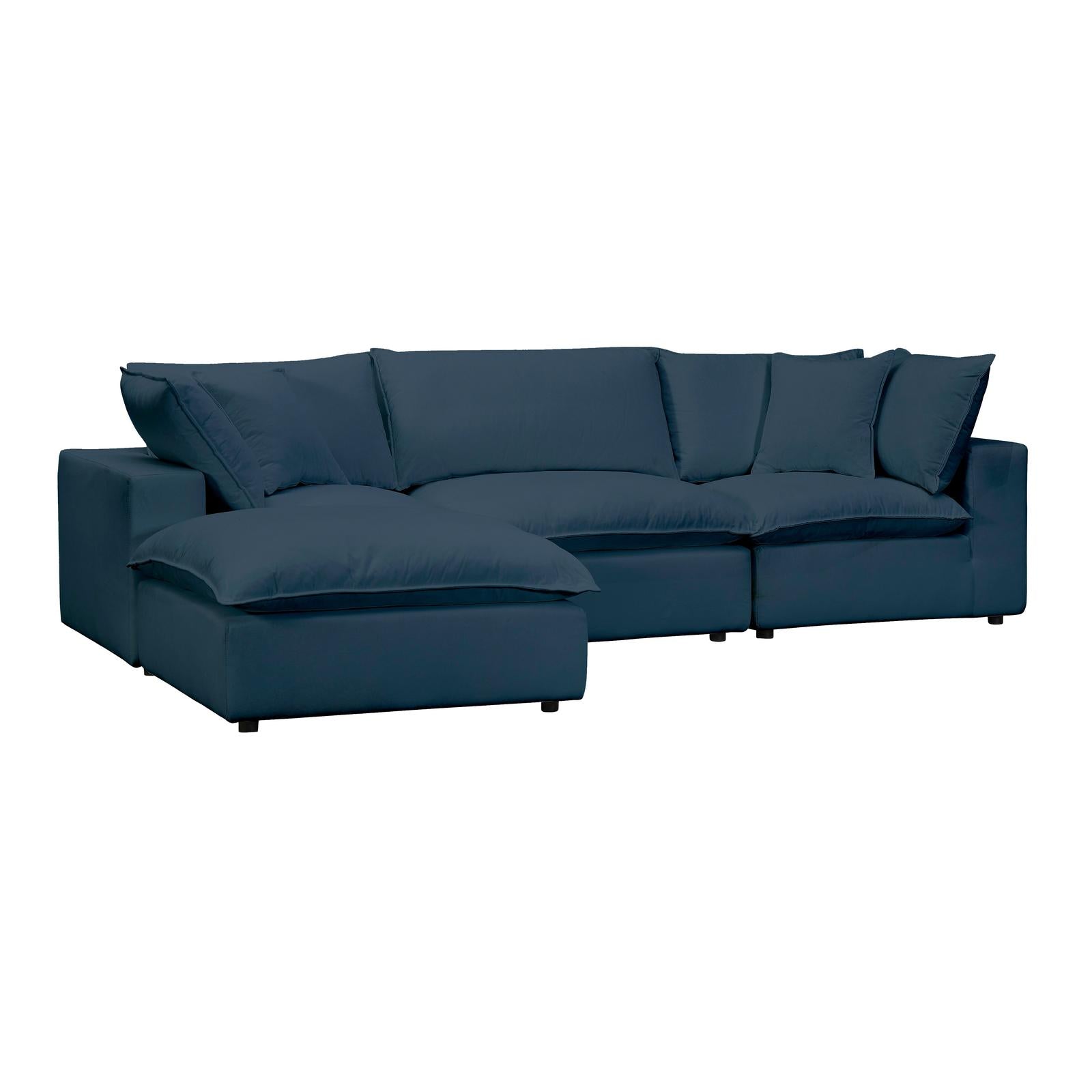 TOV Furniture Cali 4-Piece Performance Fabric Modular Sectional