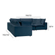 TOV Furniture Cali 5-Piece Performance Fabric Modular L-Sectional