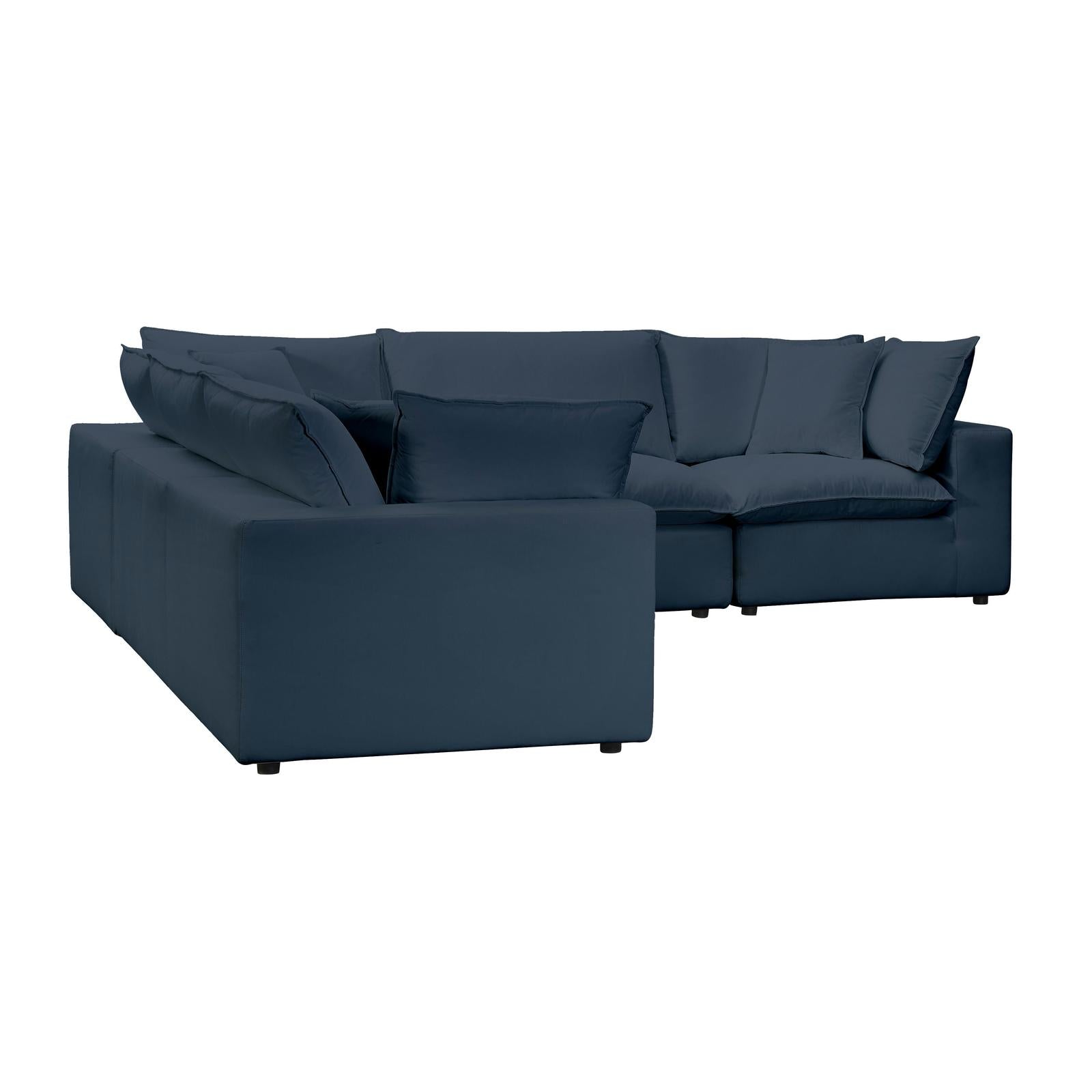 TOV Furniture Cali 5-Piece Performance Fabric Modular L-Sectional
