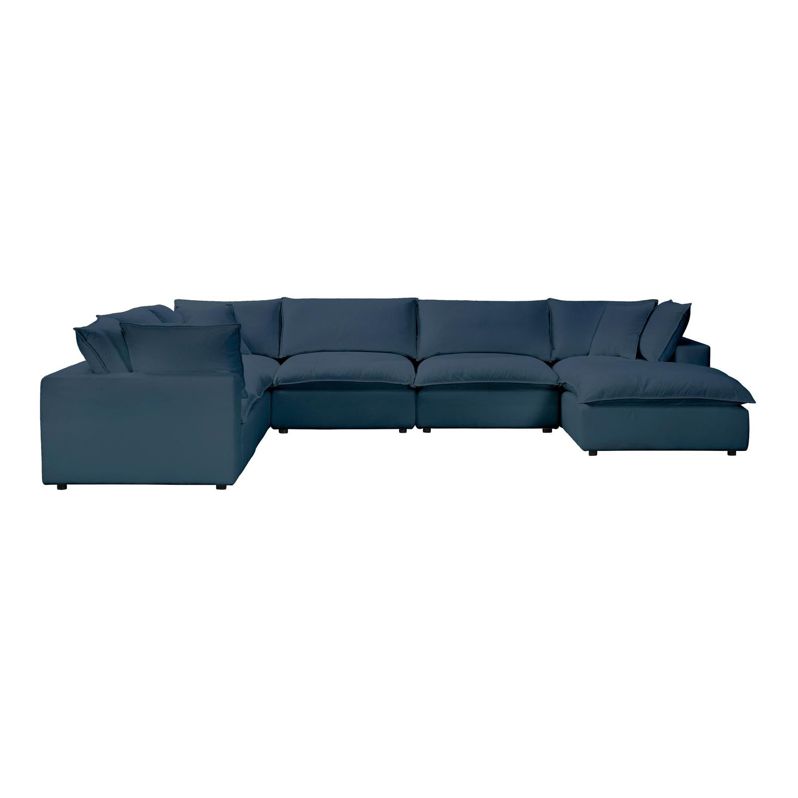 TOV Furniture Cali 7-Piece Performance Fabric Modular Large Chaise Sectional