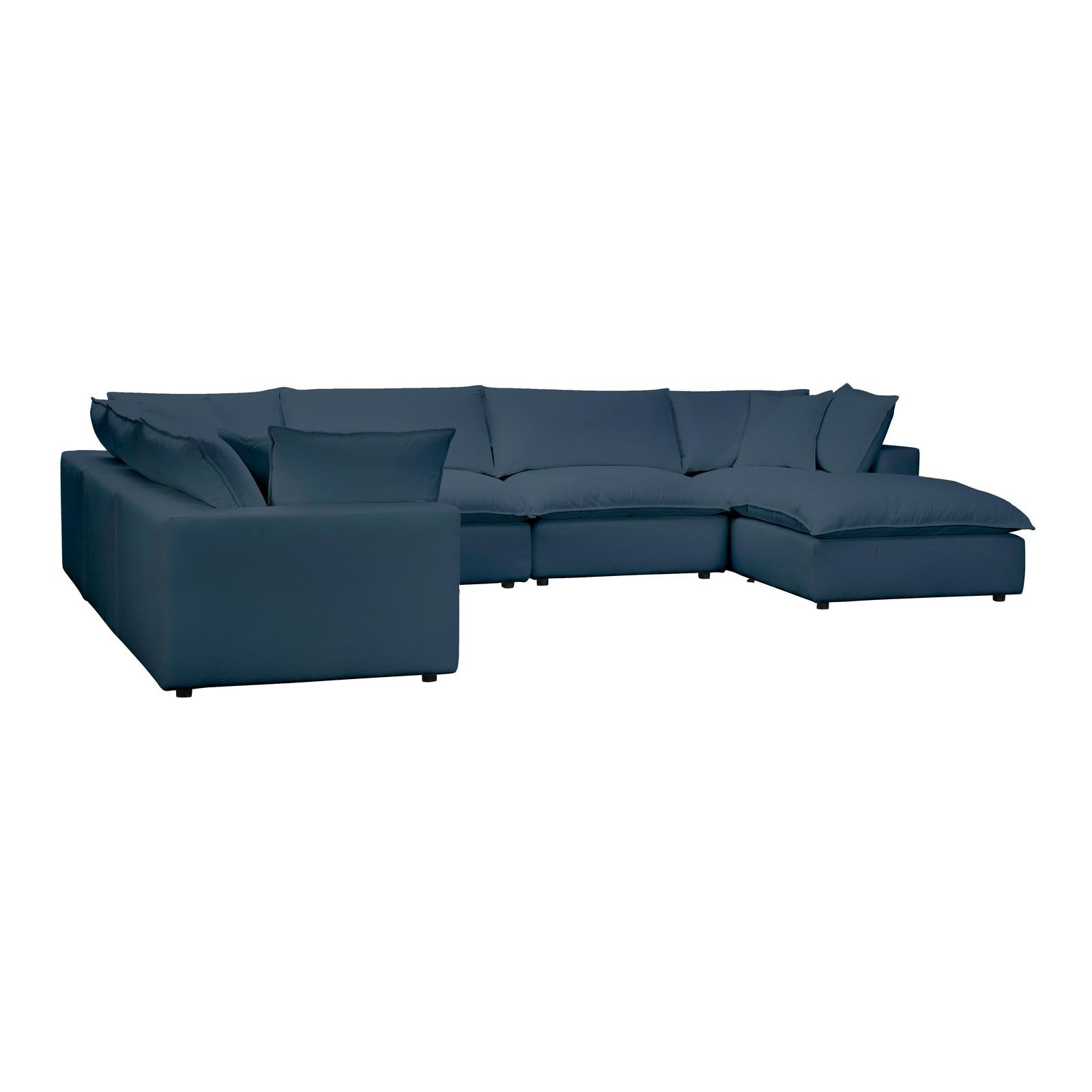 TOV Furniture Cali 7-Piece Performance Fabric Modular Large Chaise Sectional