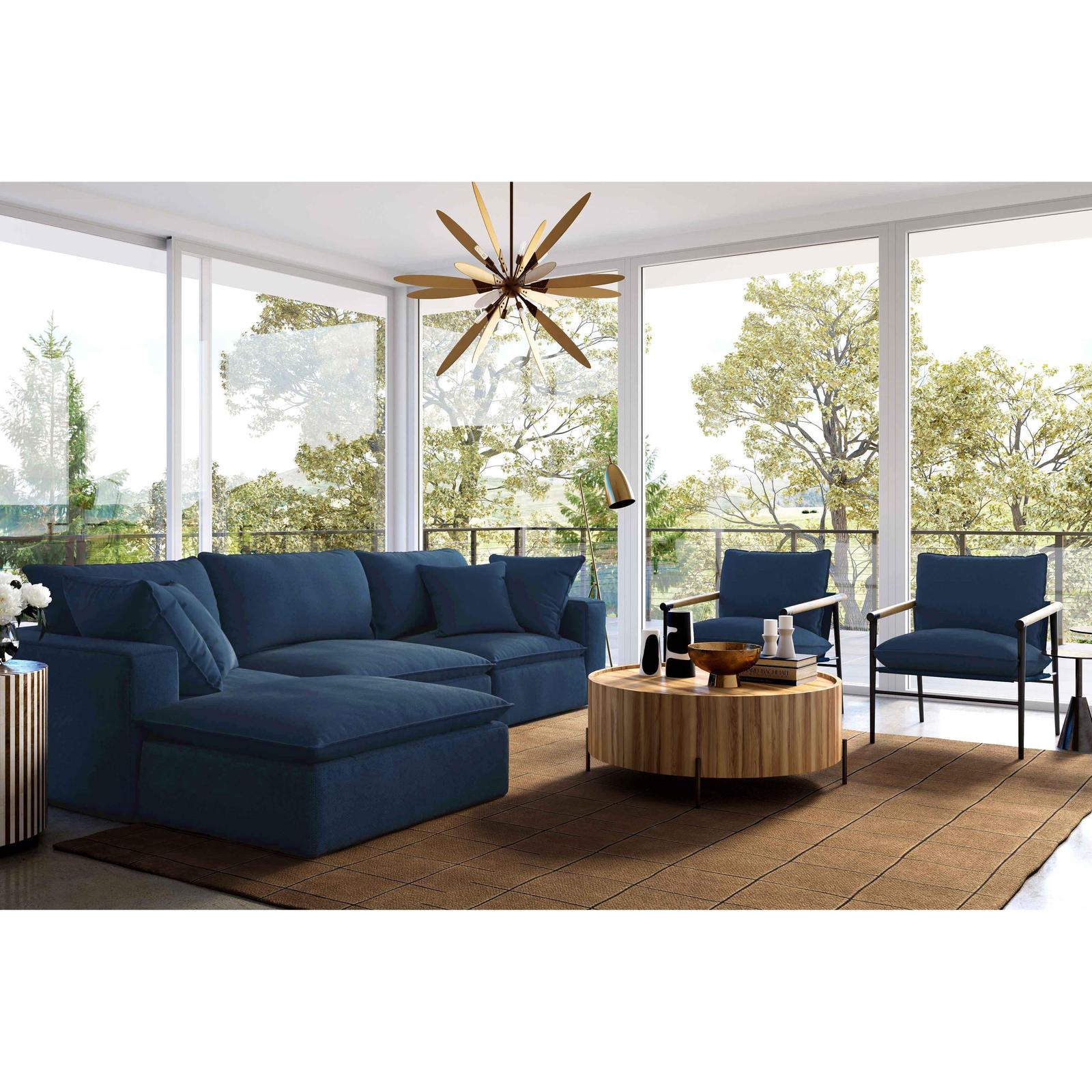 TOV Furniture Cali 4-Piece Performance Fabric Modular Sectional