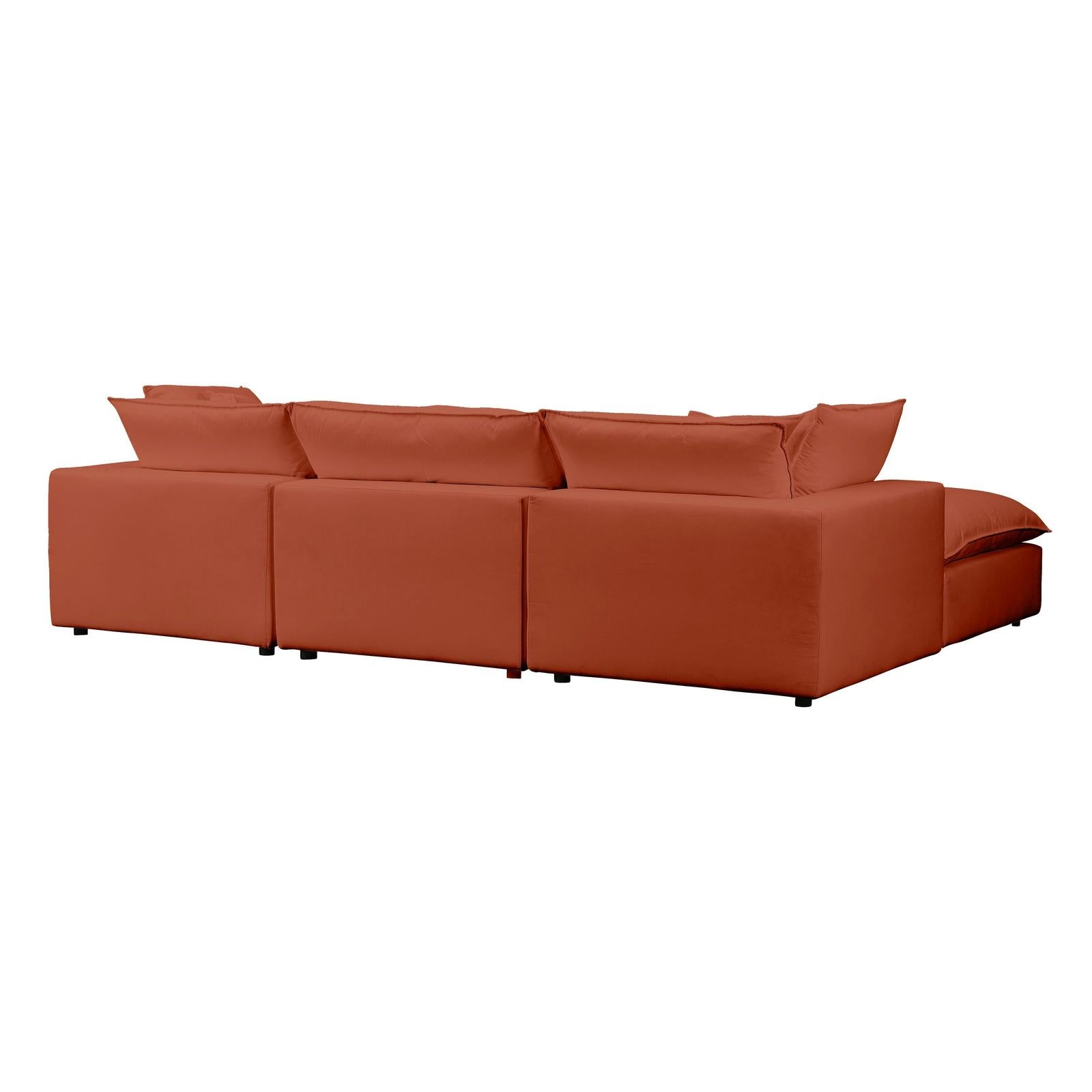 TOV Furniture Cali 4-Piece Performance Fabric Modular Sectional