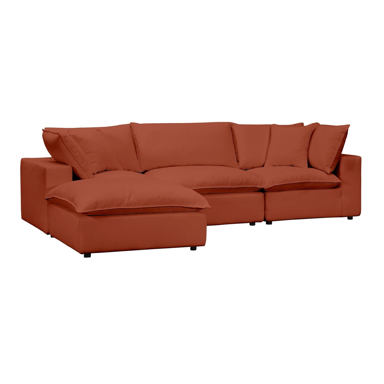 TOV Furniture Cali 4-Piece Performance Fabric Modular Sectional