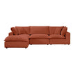 TOV Furniture Cali 4-Piece Performance Fabric Modular Sectional