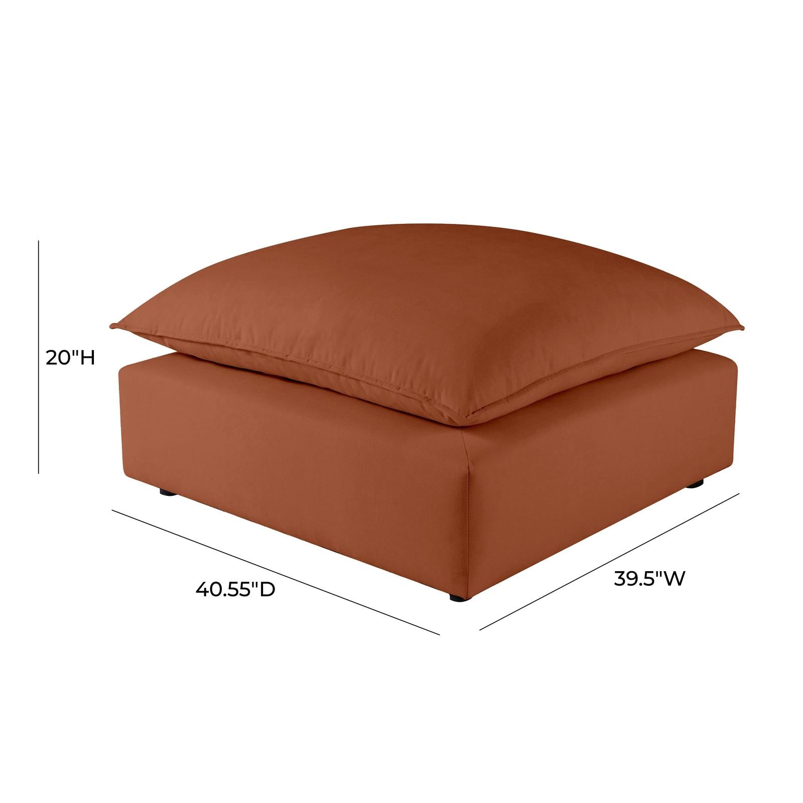 TOV Furniture Cali Performance Fabric Ottoman