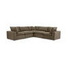 TOV Furniture Cali 5-Piece Chocolate Brown Performance Velvet L-Sectional