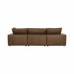 TOV Furniture Cali 4-Piece Brown Leather Modular Sectional