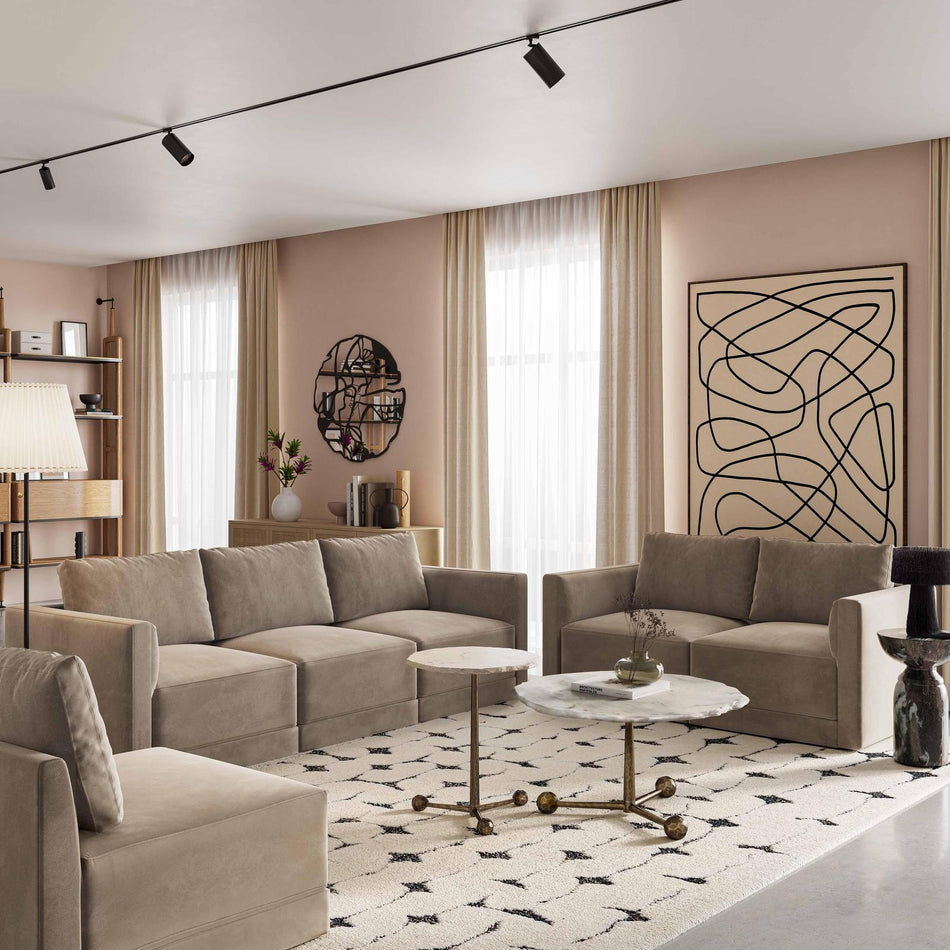 TOV Furniture Willow Performance Velvet Modular Components
