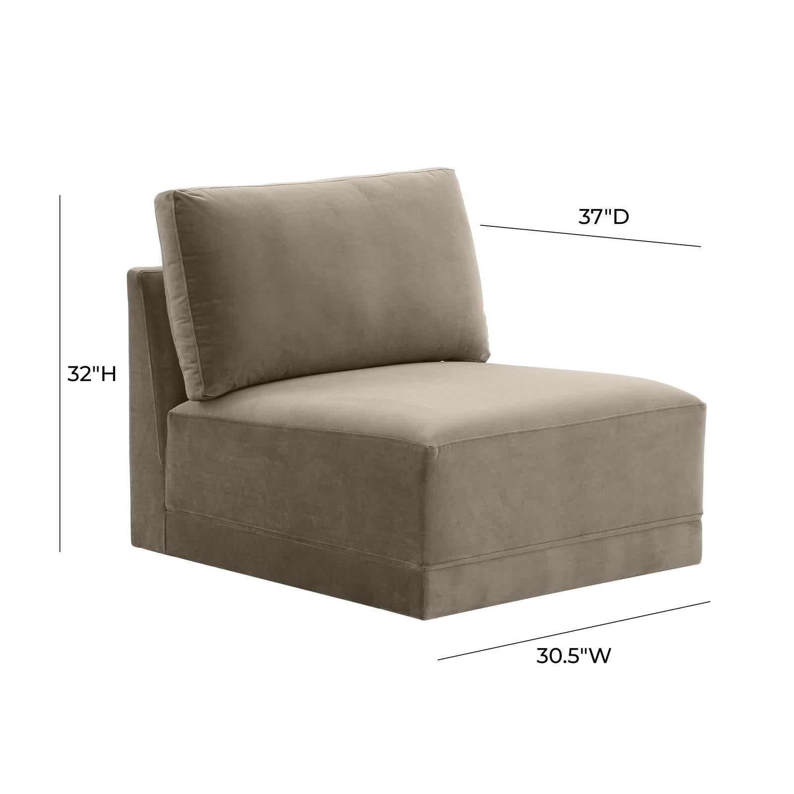 TOV Furniture Willow Performance Velvet Modular Components