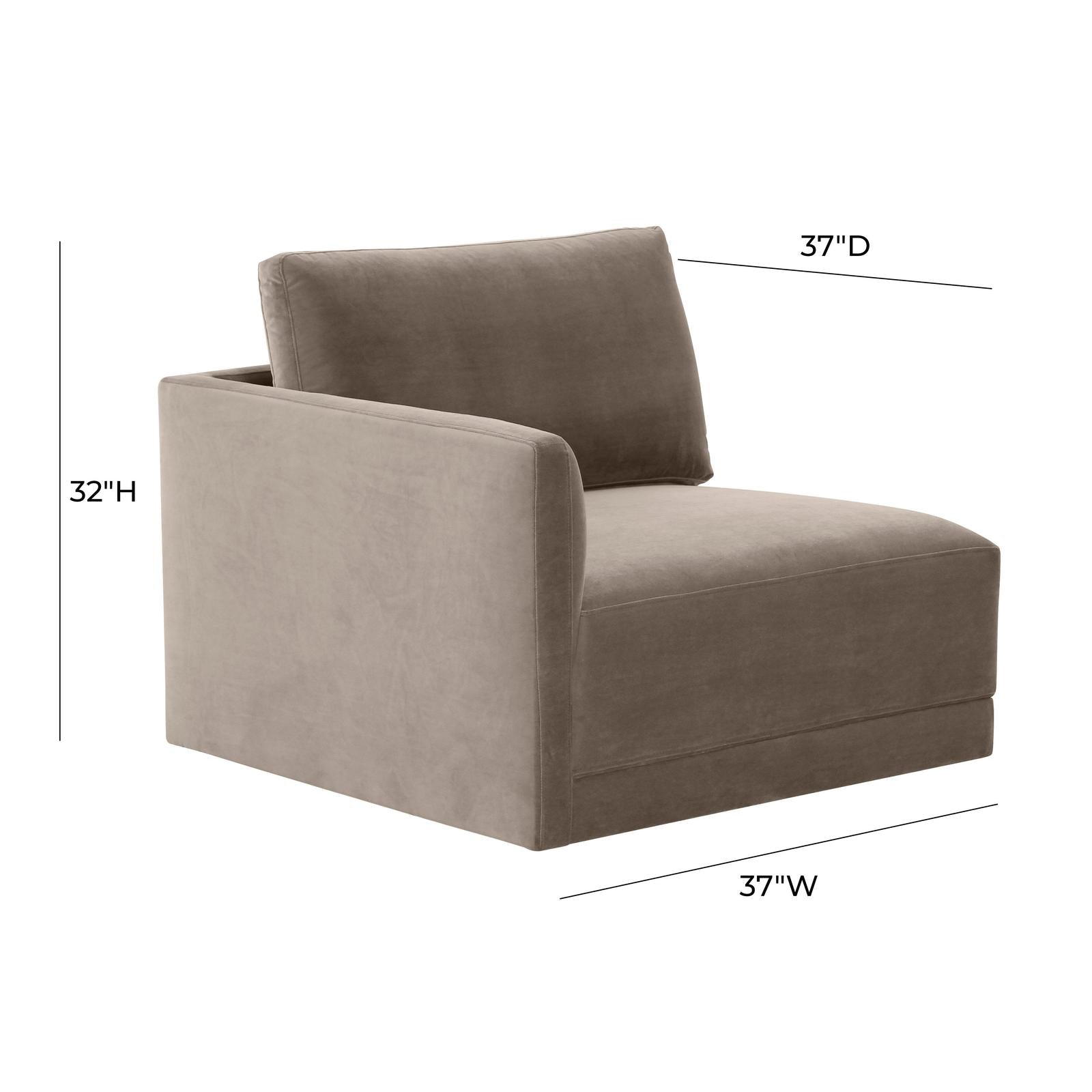 TOV Furniture Willow Performance Velvet Modular Components