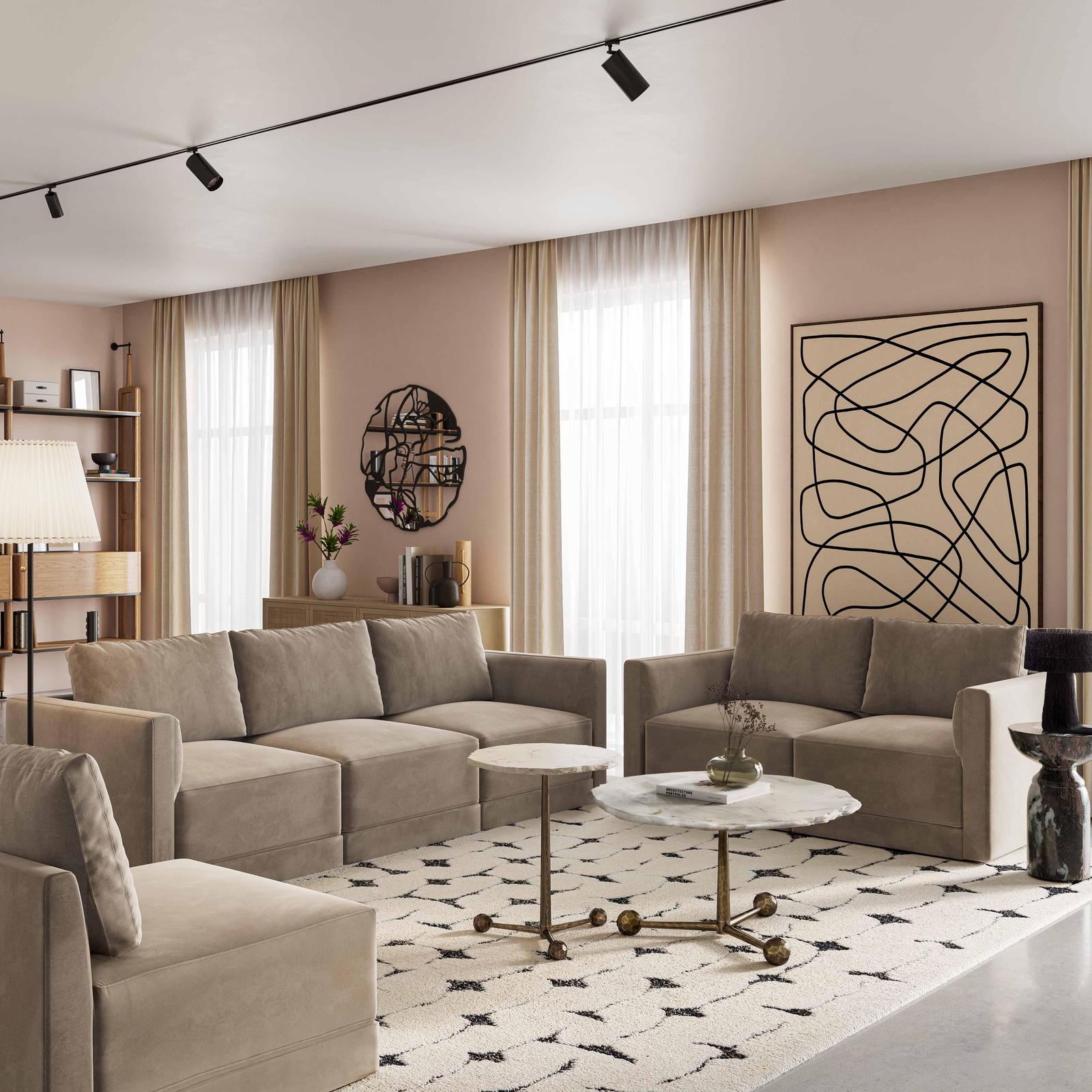 TOV Furniture Willow Performance Velvet Modular Components