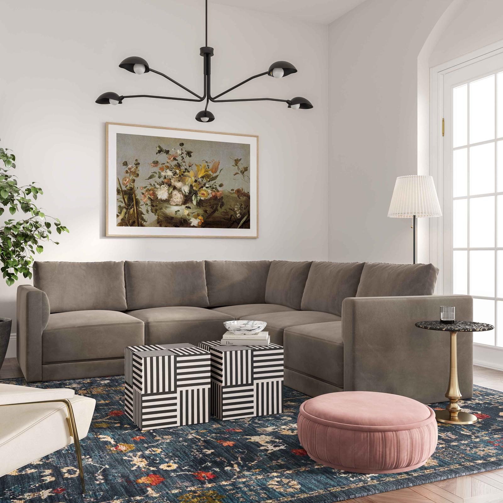 TOV Furniture Willow Performance Velvet Modular Components