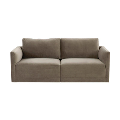 TOV Furniture Willow 74" Performance Velvet Modular Loveseat