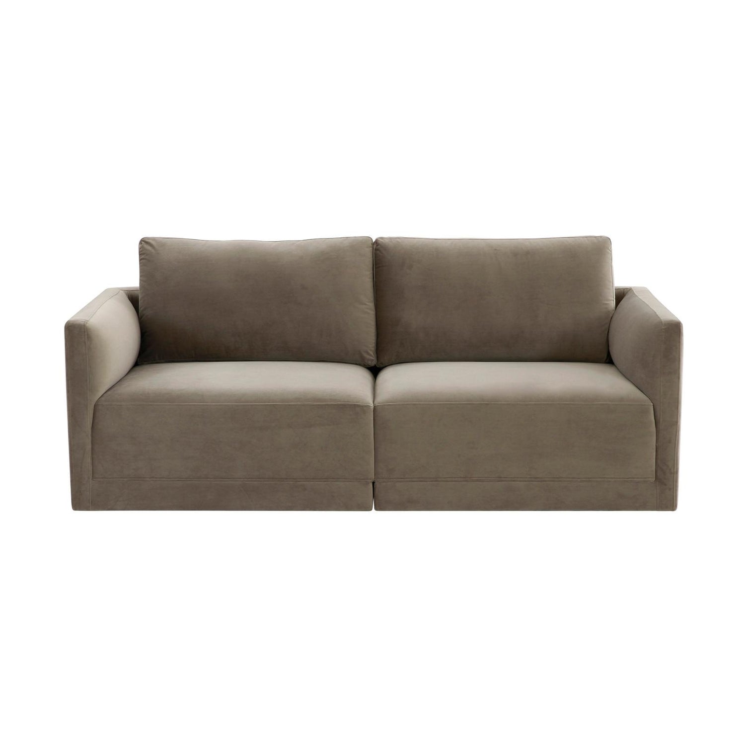 TOV Furniture Willow 74" Performance Velvet Modular Loveseat