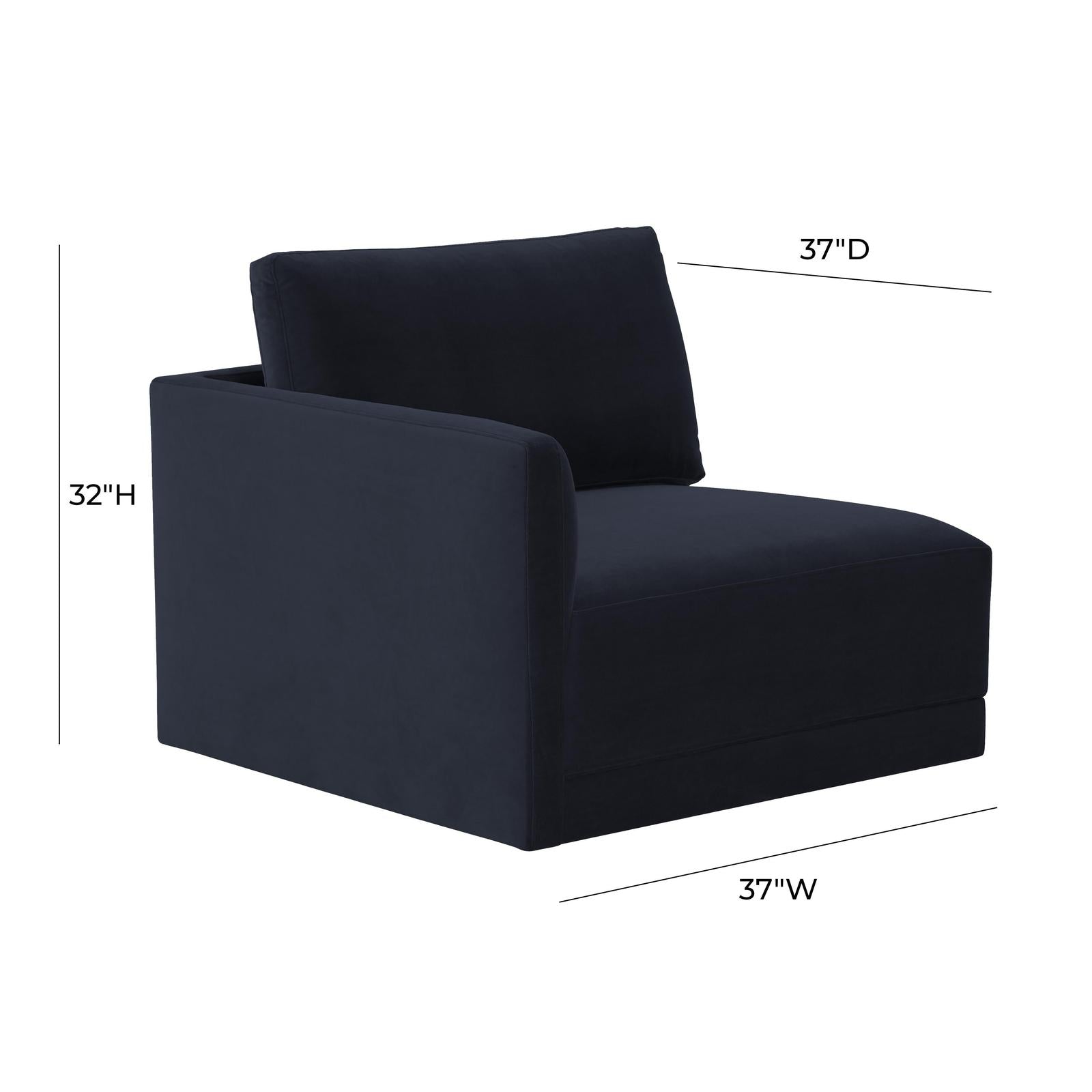 TOV Furniture Willow Performance Velvet Modular Components