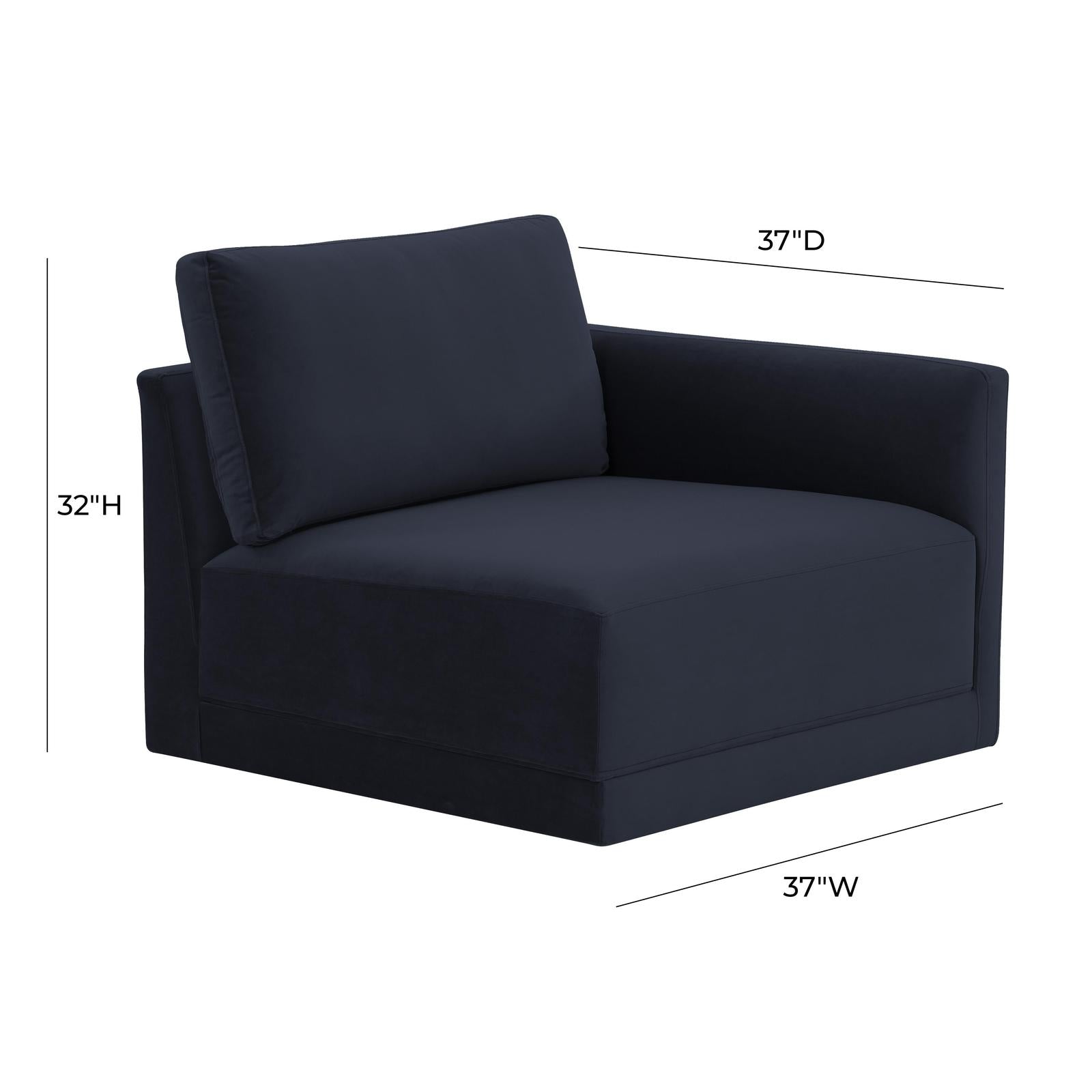 TOV Furniture Willow Performance Velvet Modular Components