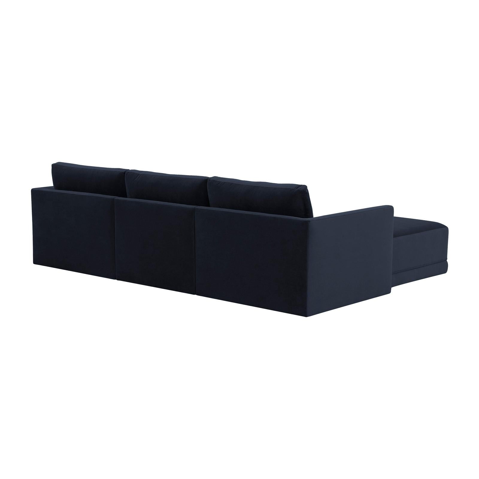TOV Furniture Willow 4-Piece Performance Velvet Modular Sectional