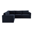 TOV Furniture Willow 5-Piece Performance Velvet Modular L Sectional