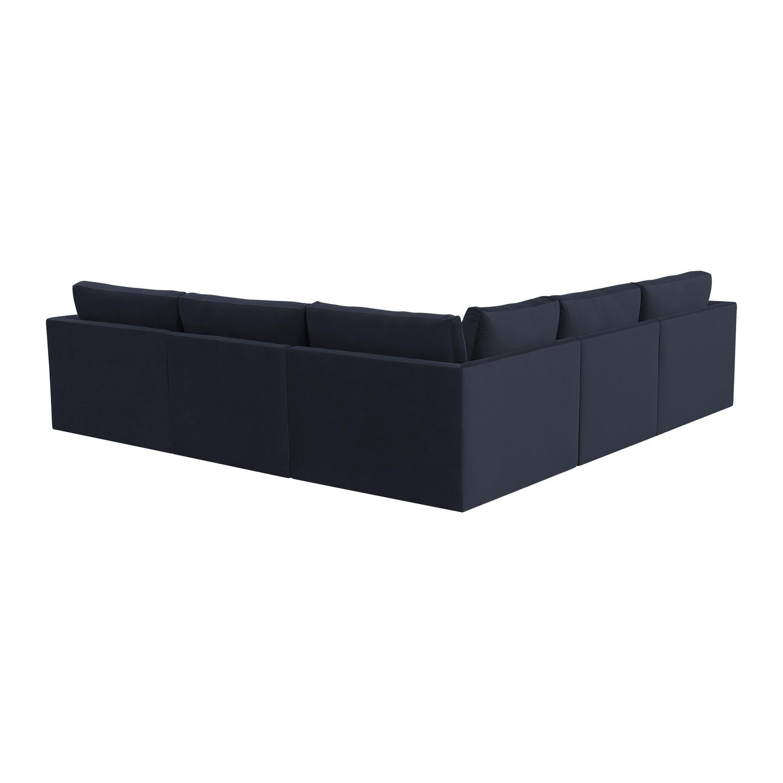 TOV Furniture Willow 5-Piece Performance Velvet Modular L Sectional