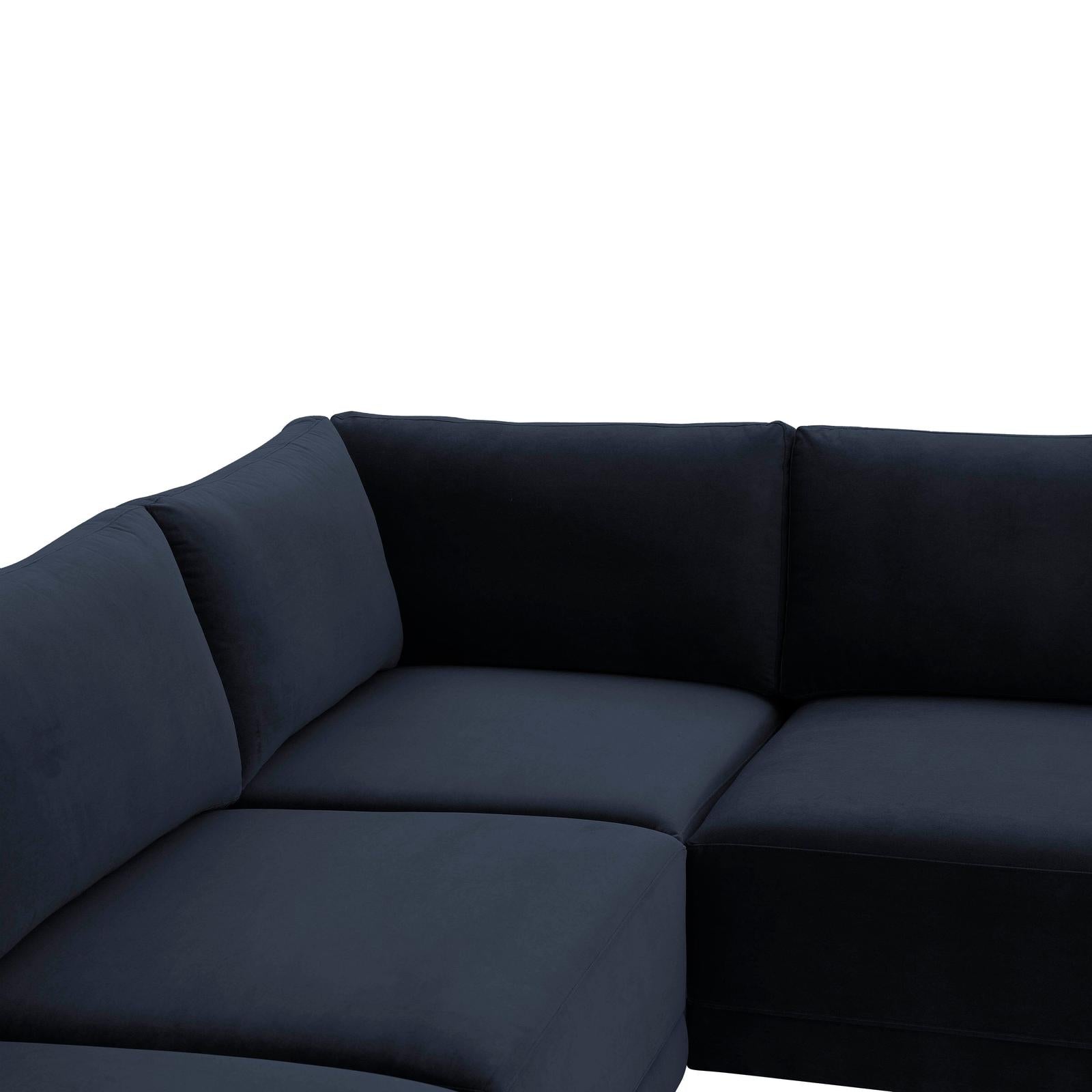 TOV Furniture Willow 5-Piece Performance Velvet Modular L Sectional