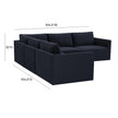 TOV Furniture Willow 5-Piece Performance Velvet Modular L Sectional
