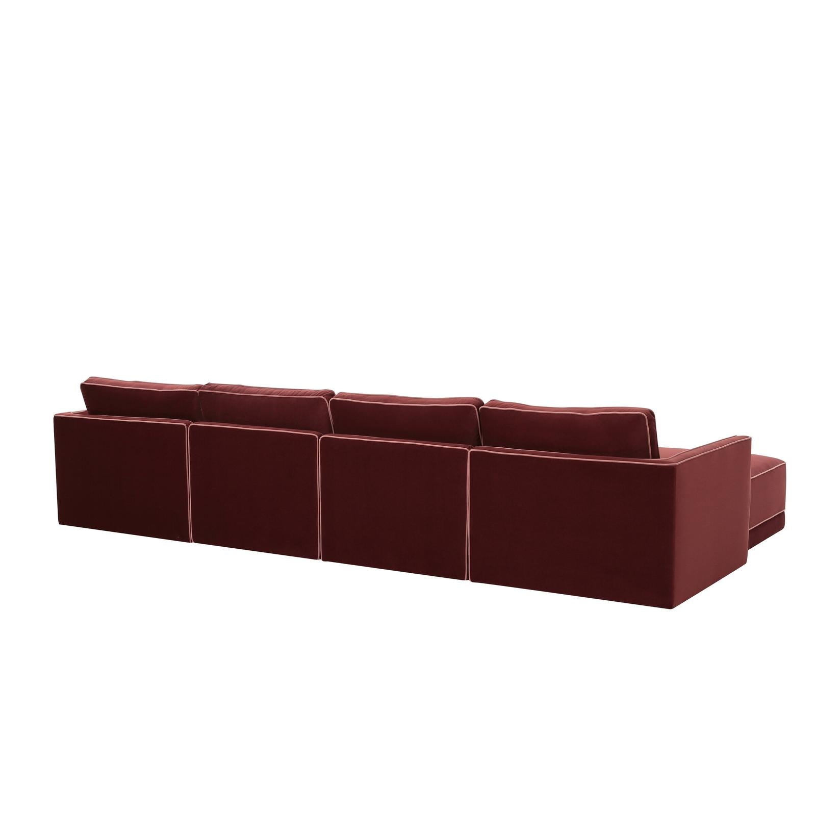 TOV Furniture Willow 6-Piece Performance Velvet Modular U Sectional