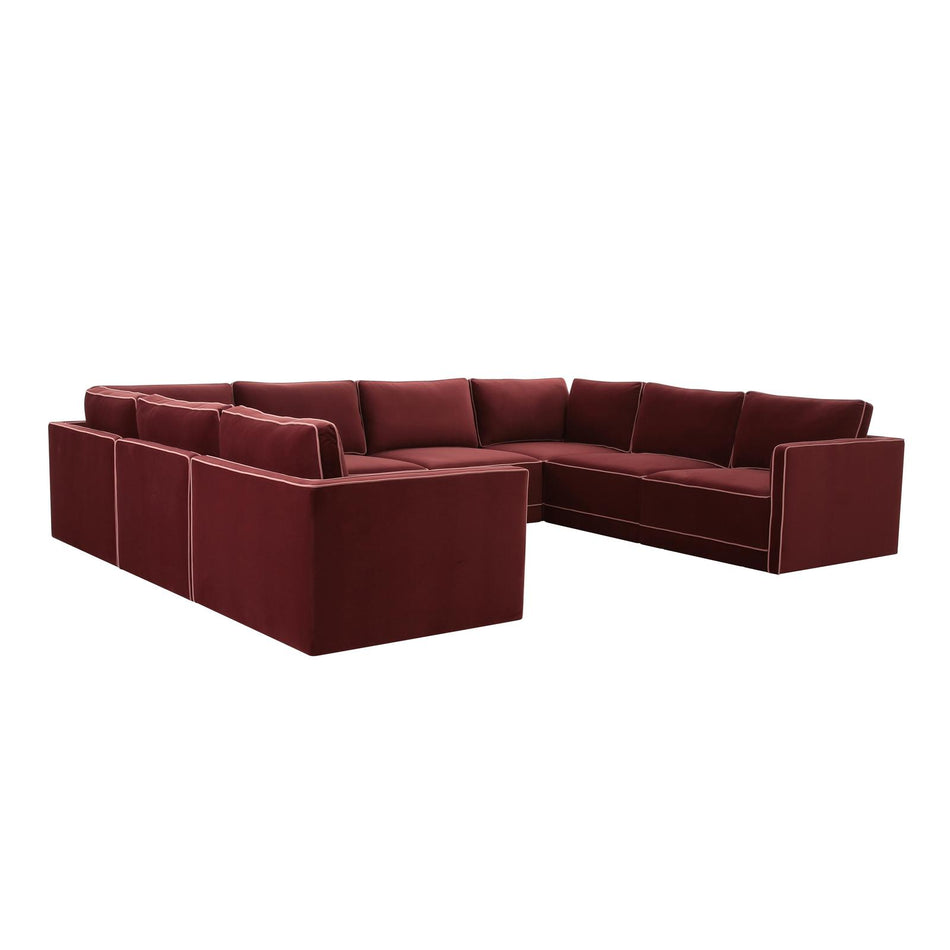 TOV Furniture Willow 8-Piece Performance Velvet Modular Large U Sectional