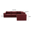 TOV Furniture Willow 5-Piece Performance Velvet Modular L Sectional