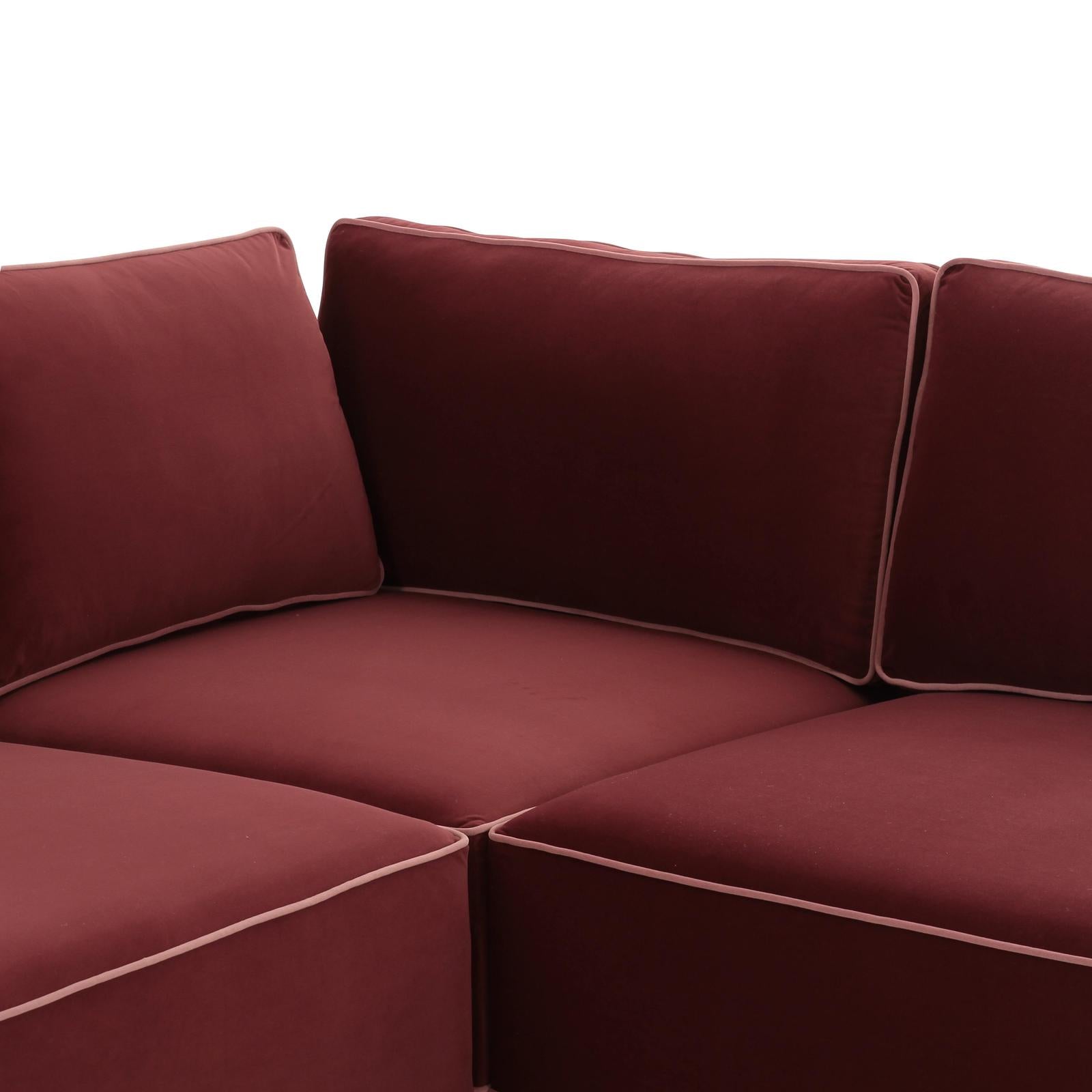 TOV Furniture Willow 7-Piece Performance Velvet Modular Large Chaise Sectional