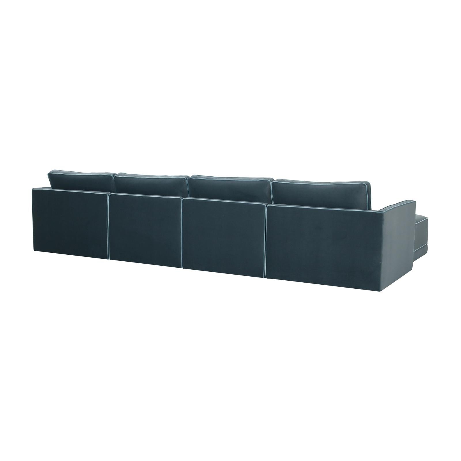 TOV Furniture Willow 6-Piece Performance Velvet Modular U Sectional