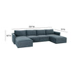 TOV Furniture Willow 6-Piece Performance Velvet Modular U Sectional