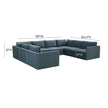 TOV Furniture Willow 8-Piece Performance Velvet Modular Large U Sectional
