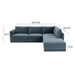 TOV Furniture Willow 5-Piece Performance Velvet Modular Sectional