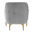 TOV Furniture Serena Grey Performance Velvet Accent Chair