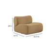 TOV Furniture Zenith Latte Brown Performance Velvet Modular Components