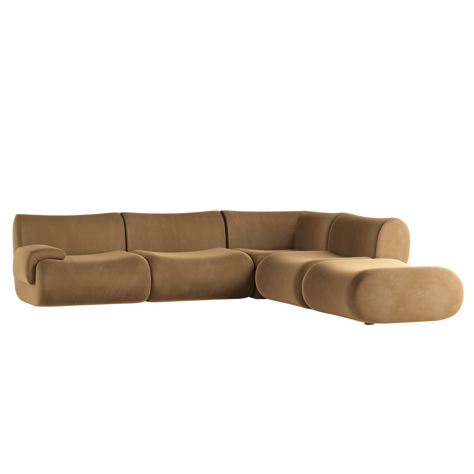 TOV Furniture Zenith 5-Piece Performance Velvet Modular Sectional