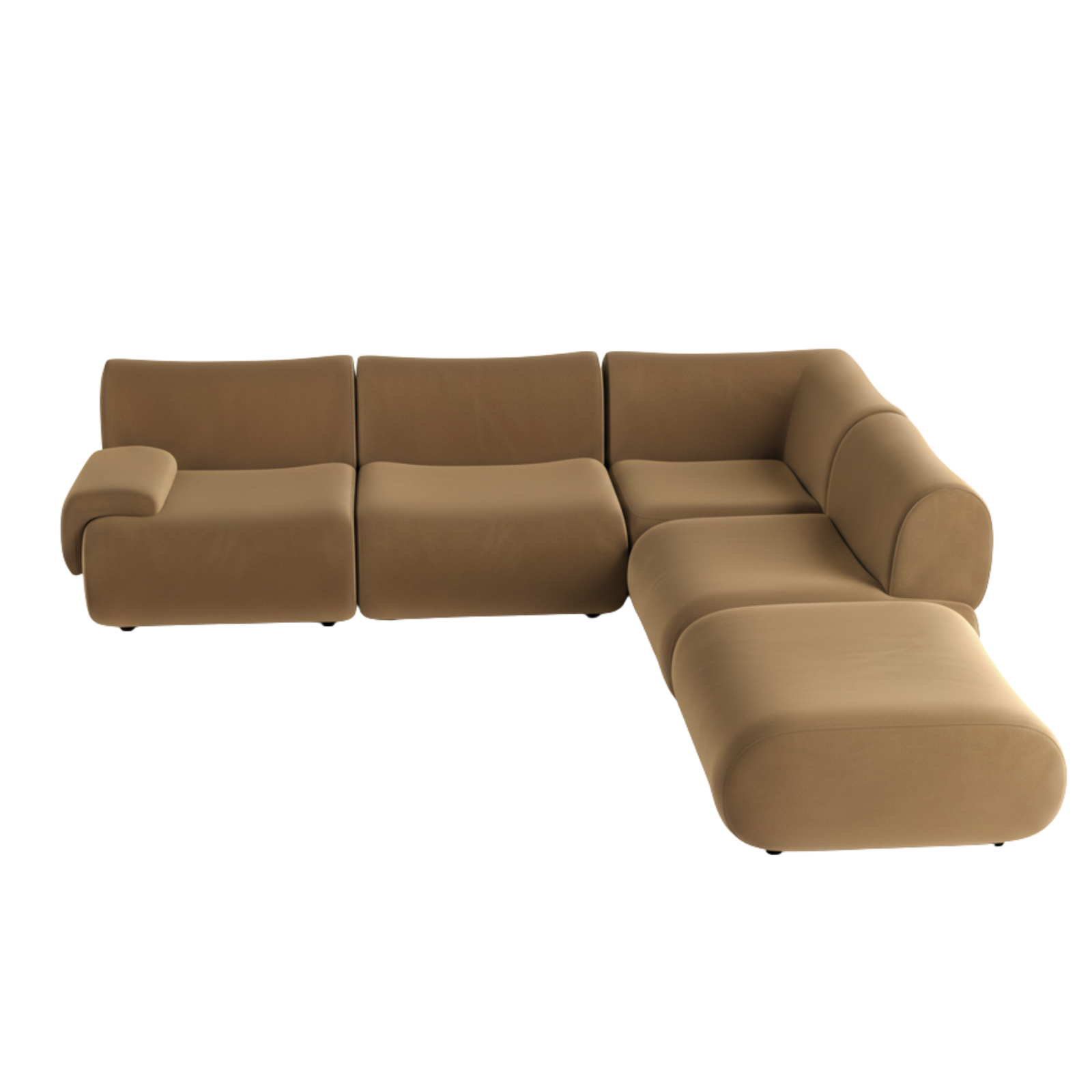 TOV Furniture Zenith 5-Piece Performance Velvet Modular Sectional