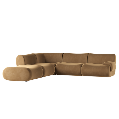 TOV Furniture Zenith 5-Piece Performance Velvet Modular Sectional