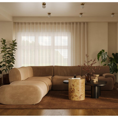 TOV Furniture Zenith 5-Piece Performance Velvet Modular Sectional