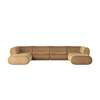 TOV Furniture Zenith 8-Piece Latte Brown Performance Velvet Modular U-Sectional