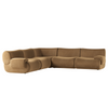TOV Furniture Zenith 5-Piece Latte Brown Performance Velvet Modular L-Sectional