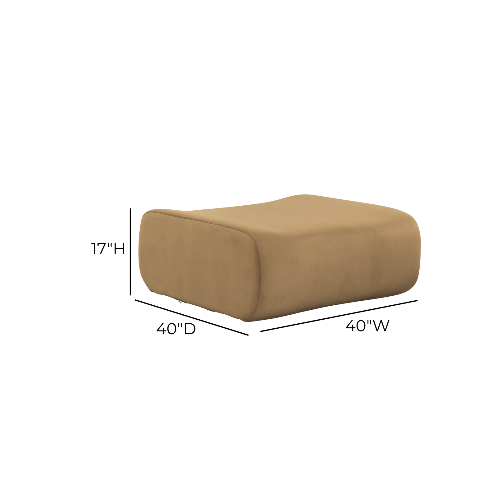 TOV Furniture Zenith Latte Brown Performance Velvet Modular Components