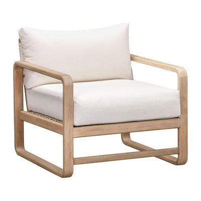 TOV Furniture Palata Cream Performance Fabric Outdoor Accent Chair