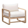 TOV Furniture Palata Cream Performance Fabric Outdoor Accent Chair