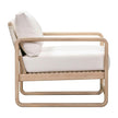 TOV Furniture Palata Cream Performance Fabric Outdoor Accent Chair
