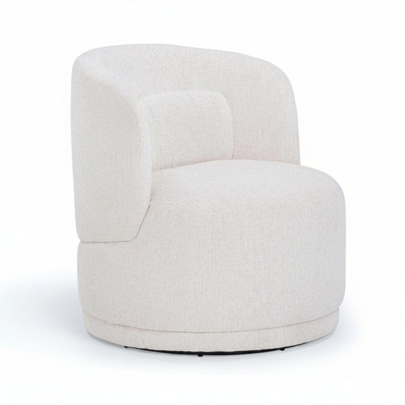 TOV Furniture Massa Textured Performance Fabric Swivel Accent Chair