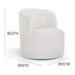 TOV Furniture Massa Textured Performance Fabric Swivel Accent Chair